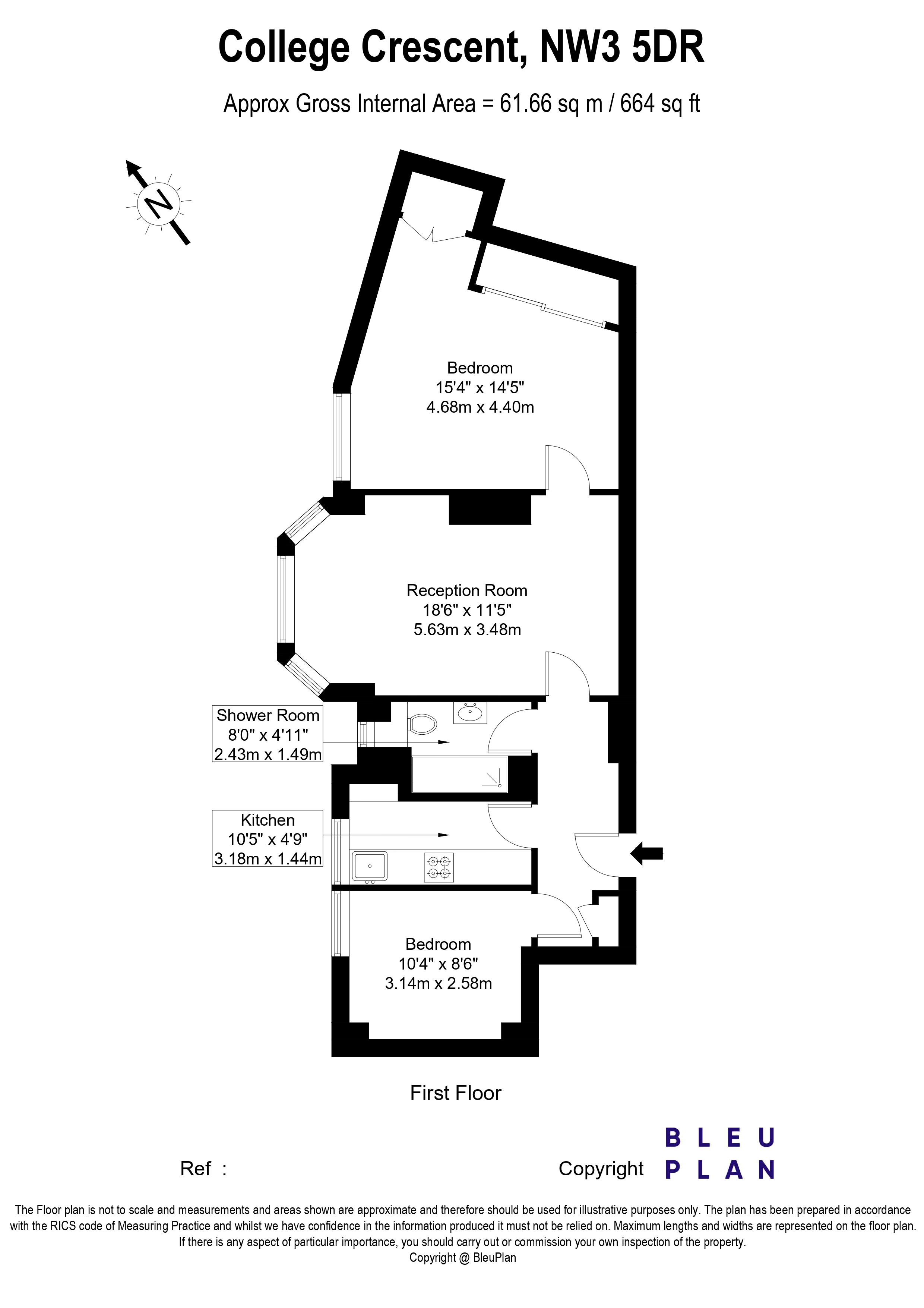 Northways, College Crescent floorplan